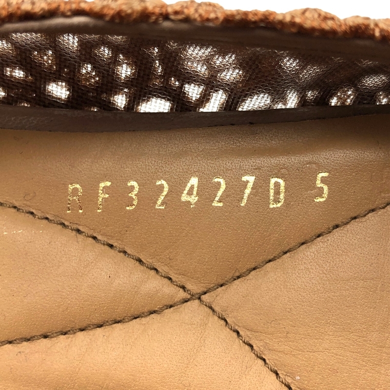 サルヴァトーレ・フェラガモ Salvatore Ferragamo ヴァラリボン フラワーレース パンプス US5(約22.0cm) レース パンプス レディース 中古_画像9