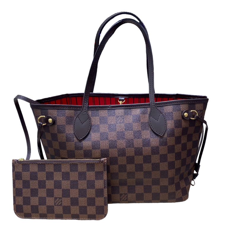 ルイ・ヴィトン LOUIS VUITTON ネヴァーフルPM N41359 ブラウン ダミエキャンバス トートバッグ レディース 中古_画像1