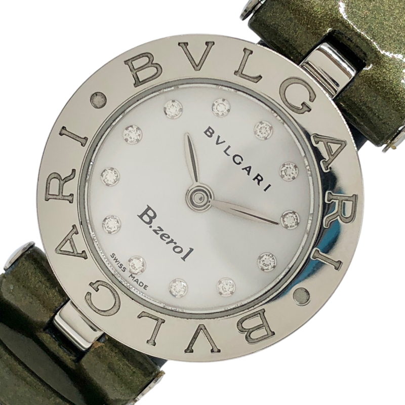 ブルガリ BVLGARI B-zero1 BZ22S ホワイト ステンレススチール 腕時計 レディース 中古