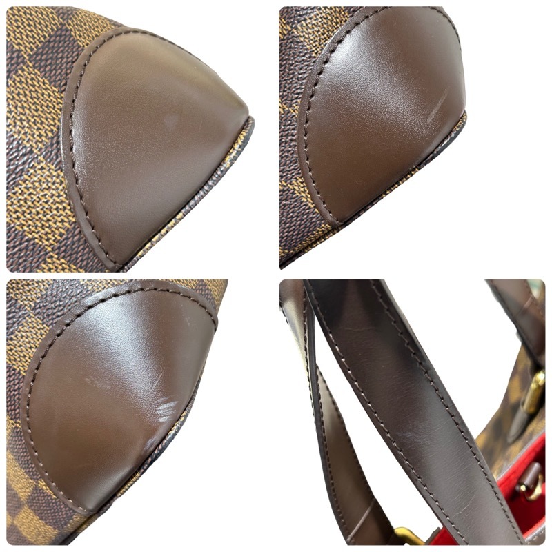 ルイ・ヴィトン LOUIS VUITTON ハムステッドPM N51205 ブラウン ダミエ トートバッグ レディース 中古_画像10