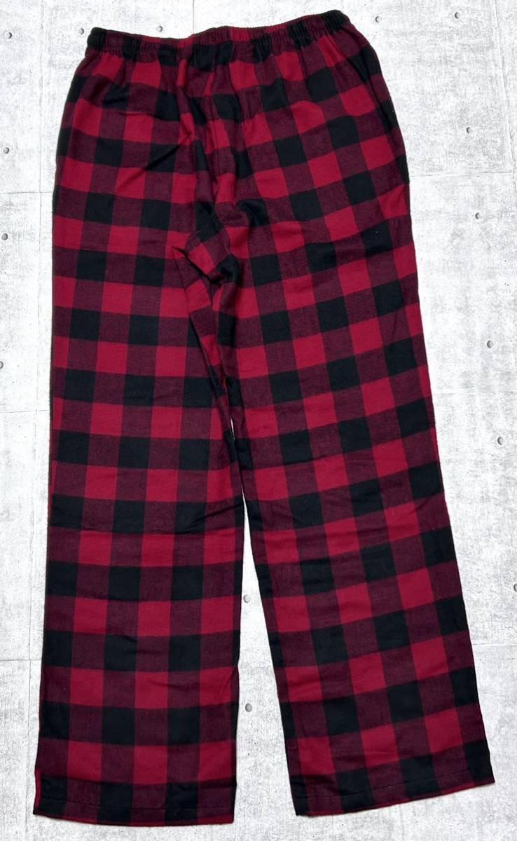 新品 エルエルビーン フランネル チェックパンツ スリーブパンツ パジャマパンツ　　L.L.Bean 外でも着れるルームウェア 柳8723