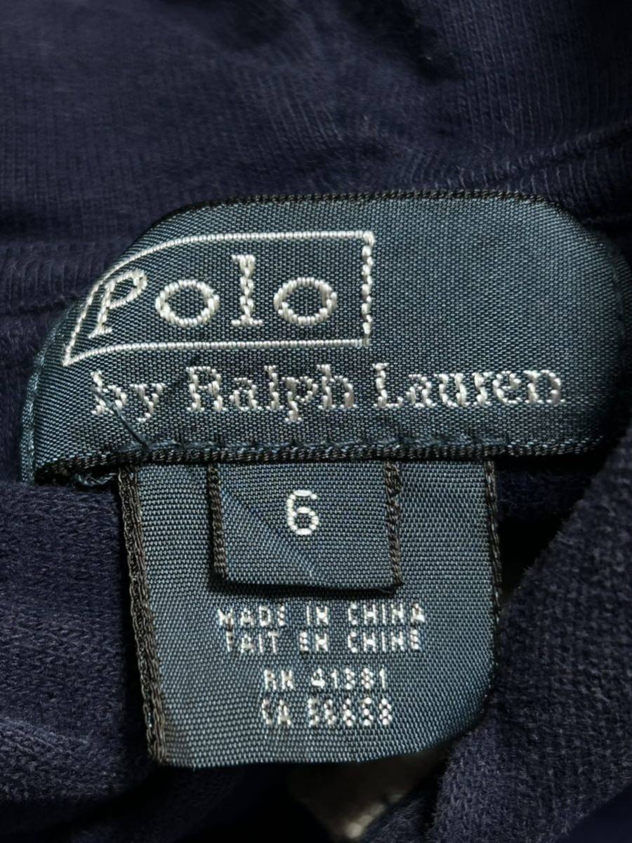 ポロ バイ ラルフローレン キッズ 6歳 パーカー フーディー スウェット　　Polo by Ralph Lauren ラガーシャツ 子供服 USA企画 柳8615_画像3