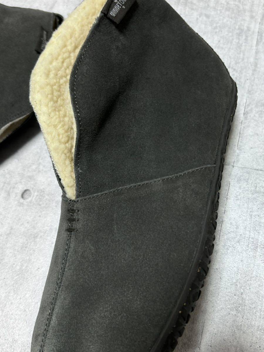 新品 ミネトンカ TAMSON スエード スリッパ メンズシューズ ブーツ　　MINNETONKA パイル裏地 防寒 保温 屋内 屋外OK ムートン 柳8739_画像9