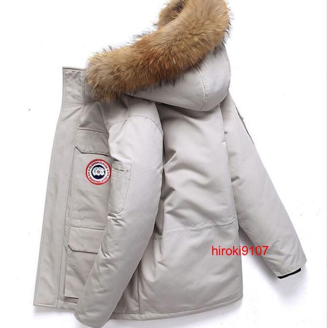 メンズ ダウンジャケット 中綿コート ショート丈 フード付き アウター 防風 防寒 厚手 大きいサイズ S-3XL 多色/QA66_画像3