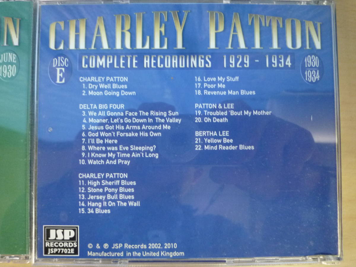 ▼(235)CDボックス 洋楽 オールディーズ CHARLEY PATTON 1929-1934 5枚組 ※ジャンク品 ■60_画像10