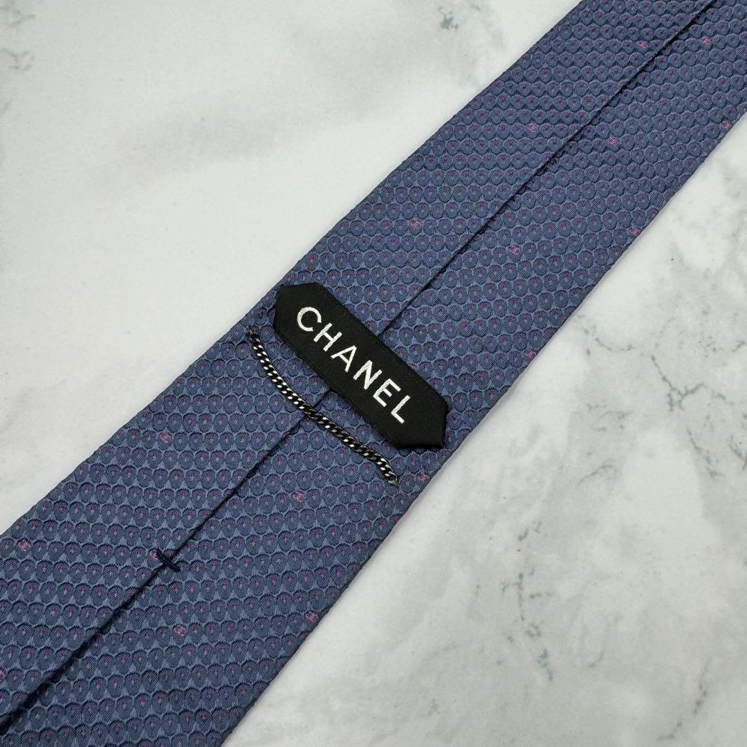 極美品 送料無料 CHANEL シャネル ネクタイ 高級シルク ココマーク