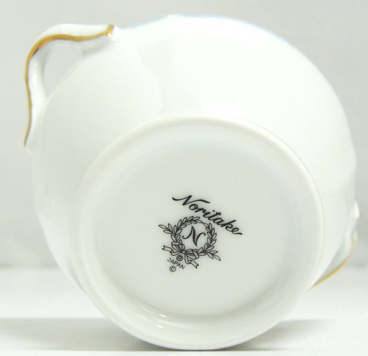 □　Noritake　ノリタケ　レースウッドゴールド　ティーポット　シュガーポット　クリーマー　3点セット　金彩　陶器　茶器　中古品　③_画像7