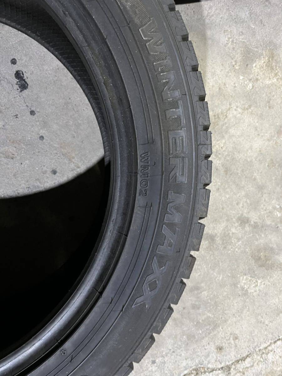 235/50R18 2本 ダンロップ WM02 ウィンターマックス 2022年製 スタッドレス バリ山 美品　30アルファード ヴェルファイア LS460 LS600h_画像4