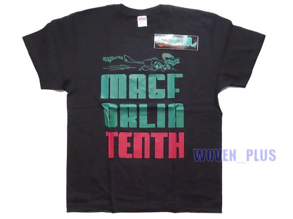 新品 Lサイズ magforlia 10周年記念 Tシャツ BLACK/GREEN/RED マグフォリア ブラック×グリーン×レッド CLYDE クライド PUMA プーマ_画像1