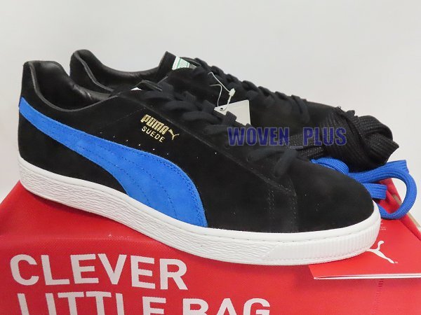 新品 28.5cm PUMA JPN SUEDE 352940-05 BLACK/SNORKEL BLUE Made In Japan 日本製 ジャパン スエード ブラック×ブルー プーマ_画像1