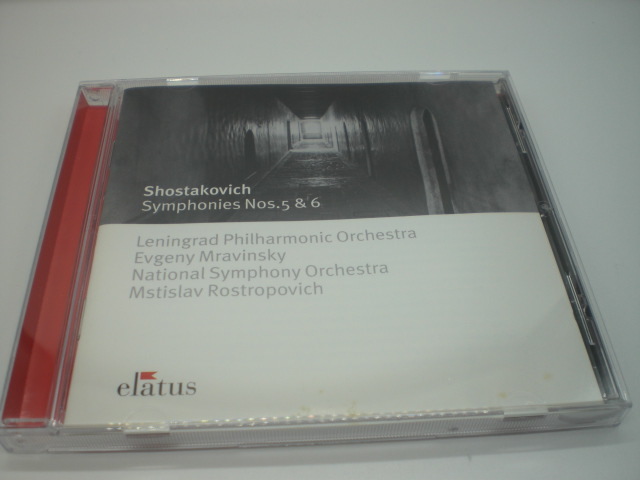 1CD　ショスタコーヴィチ：交響曲第5・6番　ムラヴィンスキー、ロストロポーヴィチ　1992・97年　ドイツ盤　倉上_画像1