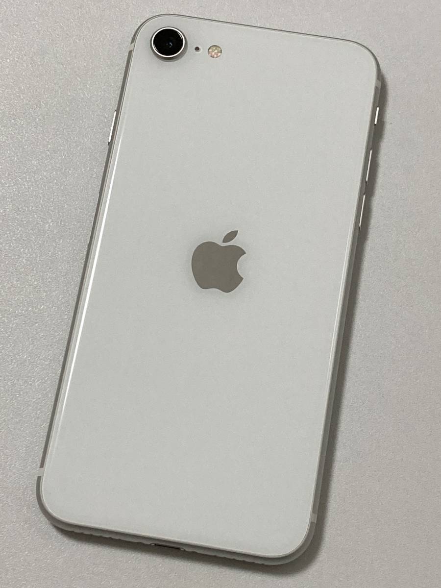 SIMフリー iPhoneSE2 128GB White シムフリー アイフォンSE 2 第二世代 第2世代 ホワイト 白 docomo au softbank SIMロックなし A2296 83%_画像3