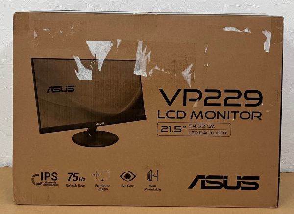 ASUS VP229HE モニター 21.5型 フルHD (1920 x 1080) IPS フレームレス 75Hz Adaptive-Sync/FreeSync ブルーライト軽減 フリッカーフリー_画像9