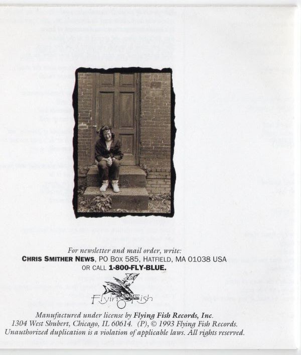 Chris Smither【US盤 SSW CD】Happier Blue  (Flying Fish FF 70622) 1993年 / クリス・スミザーの画像3