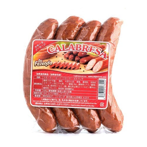 スモークソーセージ(フランク) カラブレサ　ダファゼンダ 　　500g　Calabresa Defumada Da Fazenda【冷蔵】_画像1