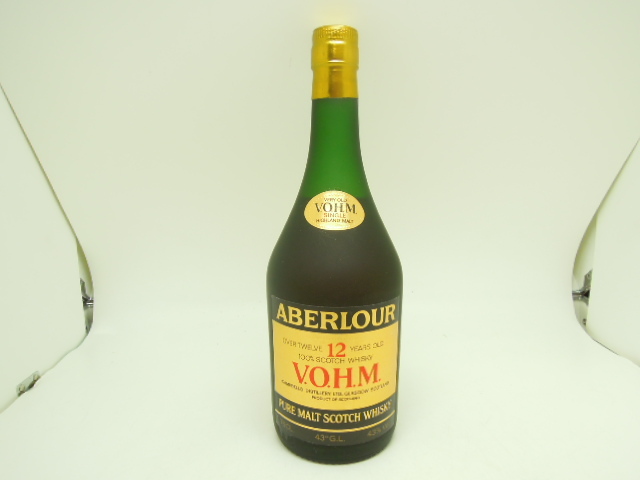 42690 ★ 古酒 ウイスキー ABERLOUR アベラワー 12年 スコッチウイスキー V.O.H.M 43度 750ml ★ 未開栓 長期保管品_画像2