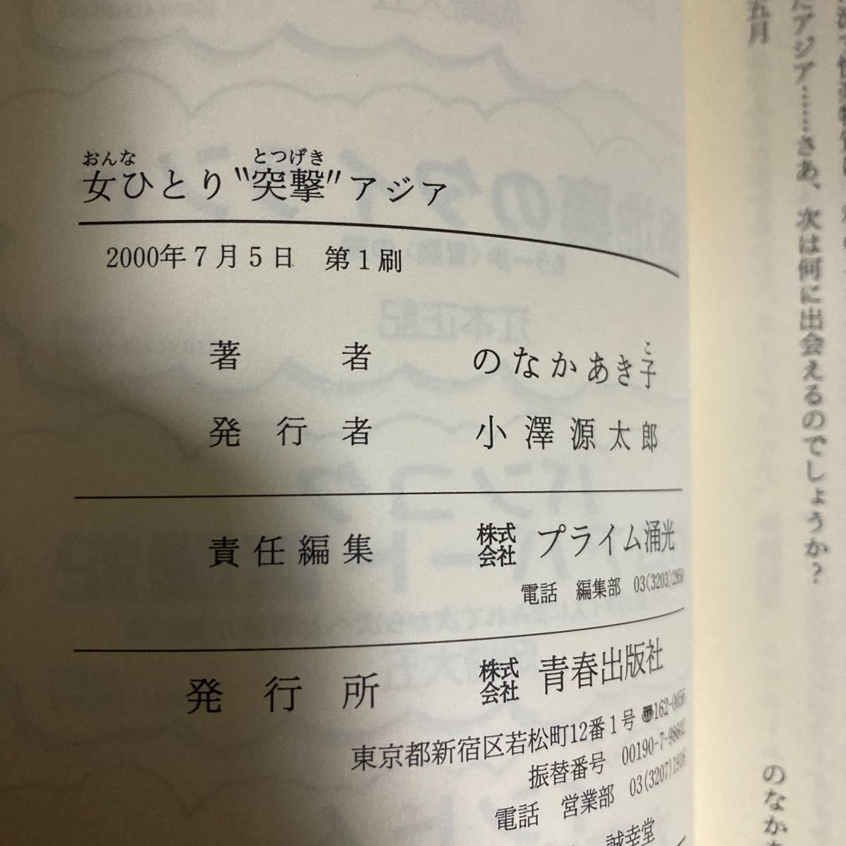 ◆送料無料◆ 女ひとり突撃アジア のなかあき子 ／ 米国人一家 おいしい東京を食べ尽くす マッシユー・アムスター ♪GM07_画像6