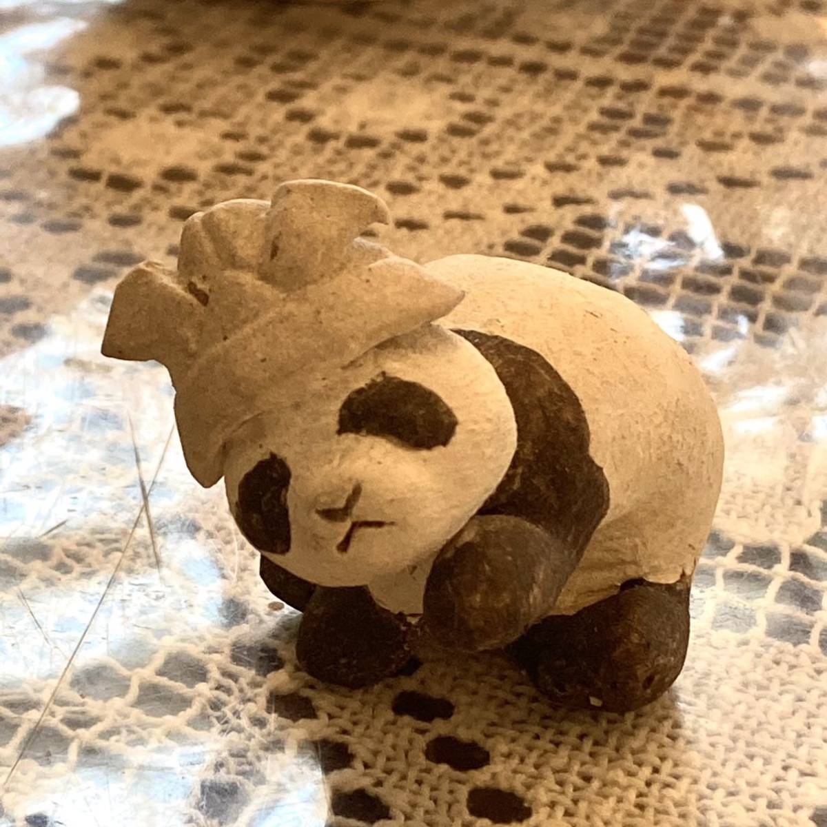  не использовался хранение товар Panda край .. ..5 месяц мужчина керамика керамика автор sama произведение жарение предмет керамика шлем украшение произведение искусства figyu Lynn кукла 