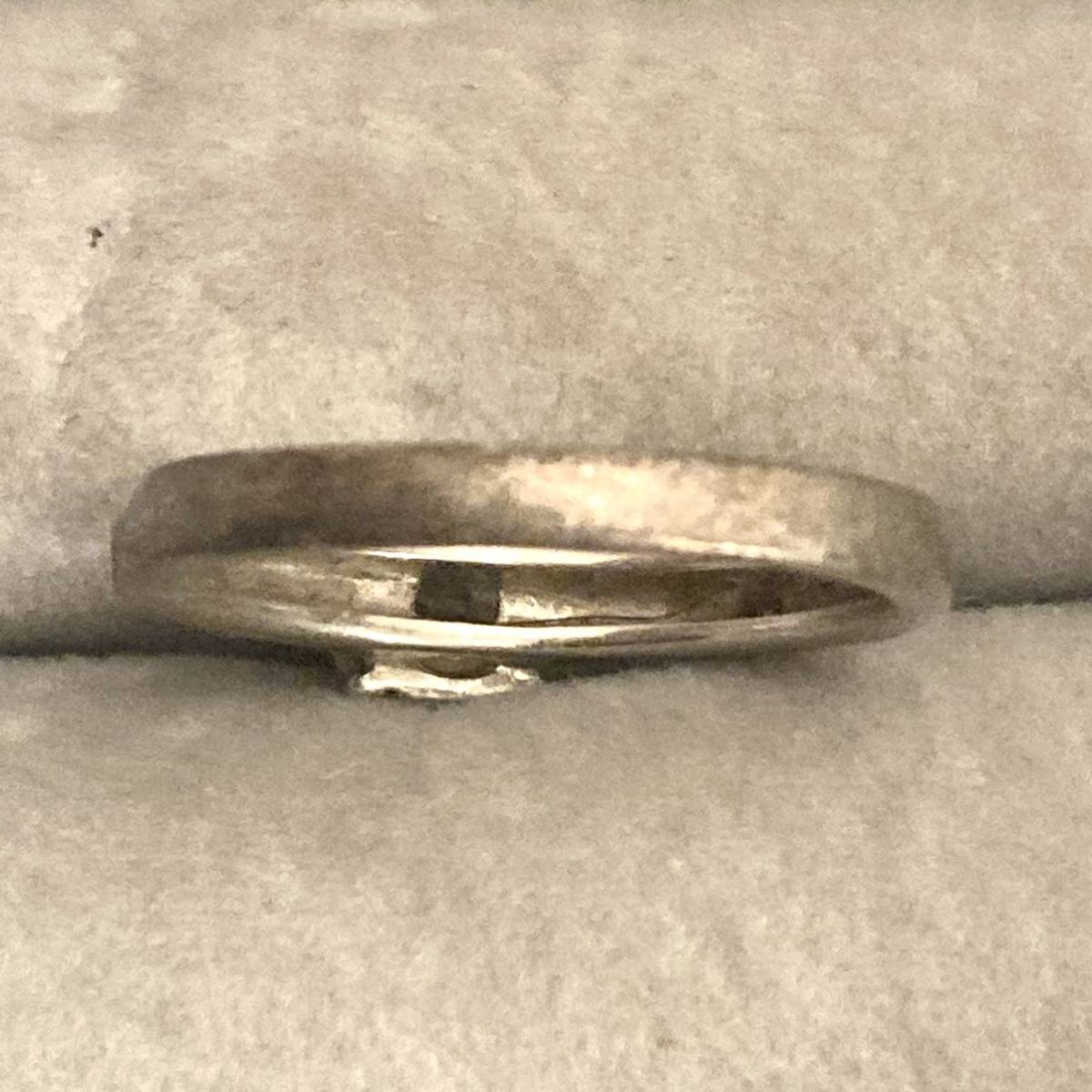 英国　アンティーク　ラインストーン　指輪　リング　一粒ダイヤ　シルバー　ビンテージ　ヴィンテージ 蚤の市　ブロカント　イギリス_画像6