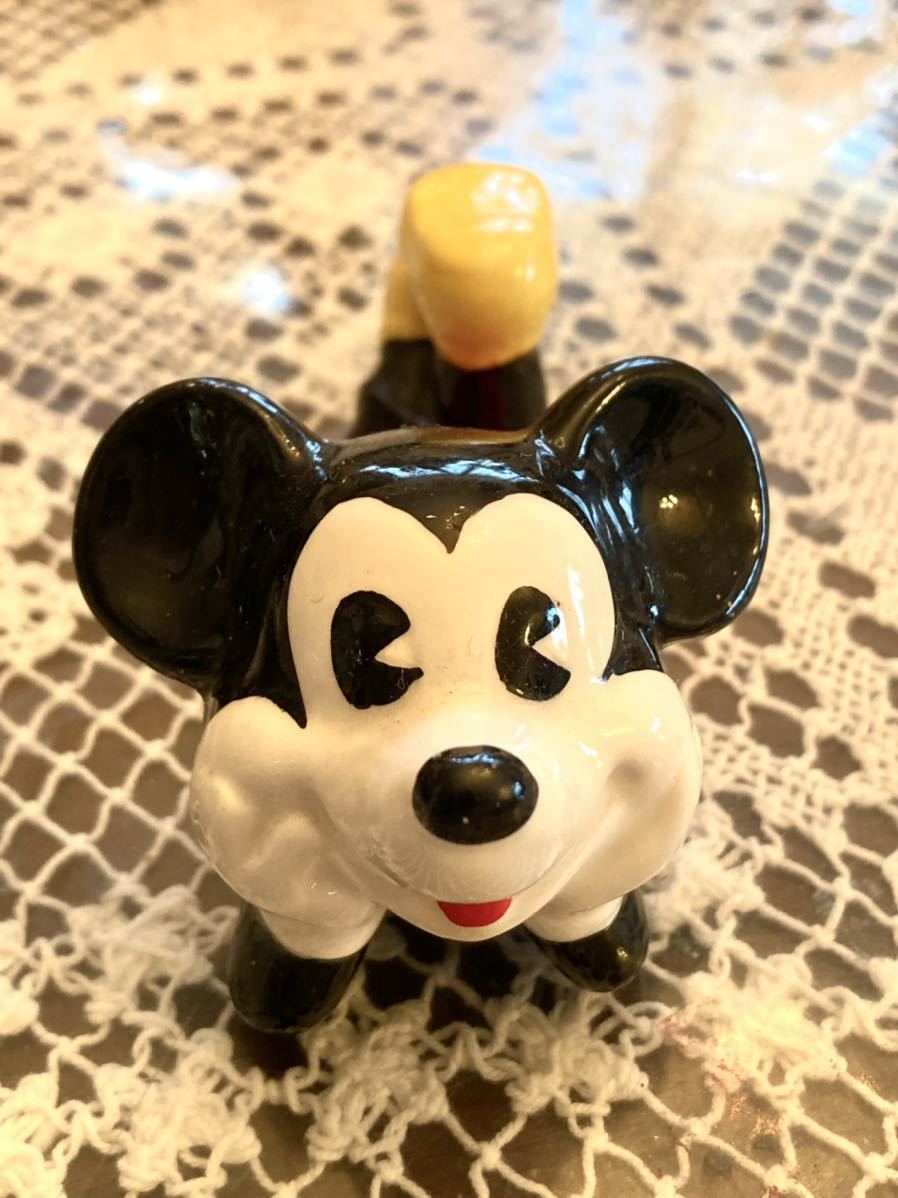 昭和レトロ ディズニーランド ミッキーマウス 陶器 フィギュリン 人形 陶磁器 置物 オブジェ ビンテージ ヴィンテージの画像3