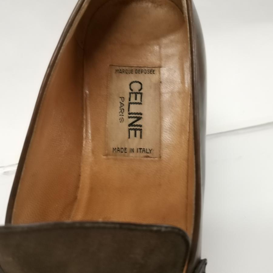 送料無料 CELINE セリーヌ サイズ34 JP22cm ブラウン ローファー