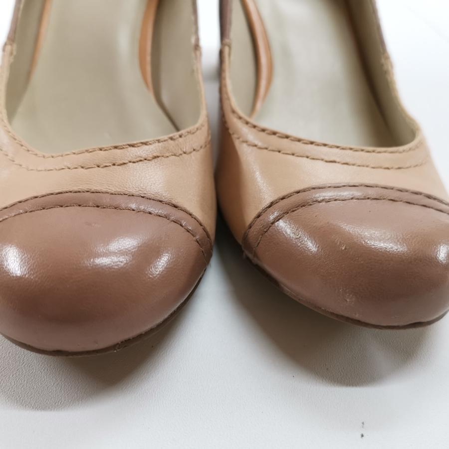NINE WEST Nine West туфли-лодочки каблук bai цвет Brown бежевый зеленый размер 7 1/2 M примерно 25.5cm женская обувь #8624