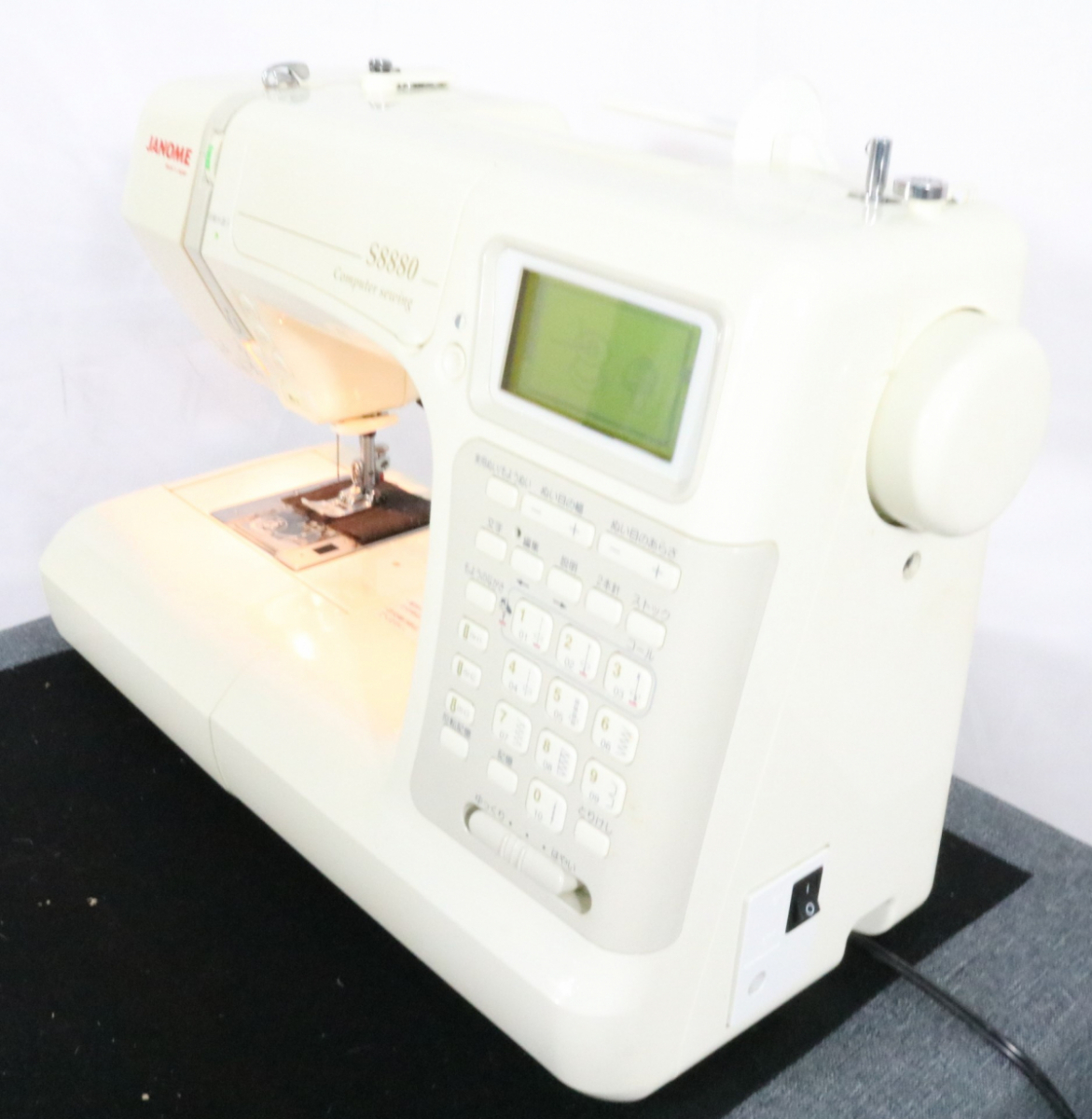 【ト滝】JANOME ジャノメ コンピューターミシン Computer sewing S8880 MODEL 844型 ハンドクラフト 手工芸 現状品 DS535DEW14_画像2