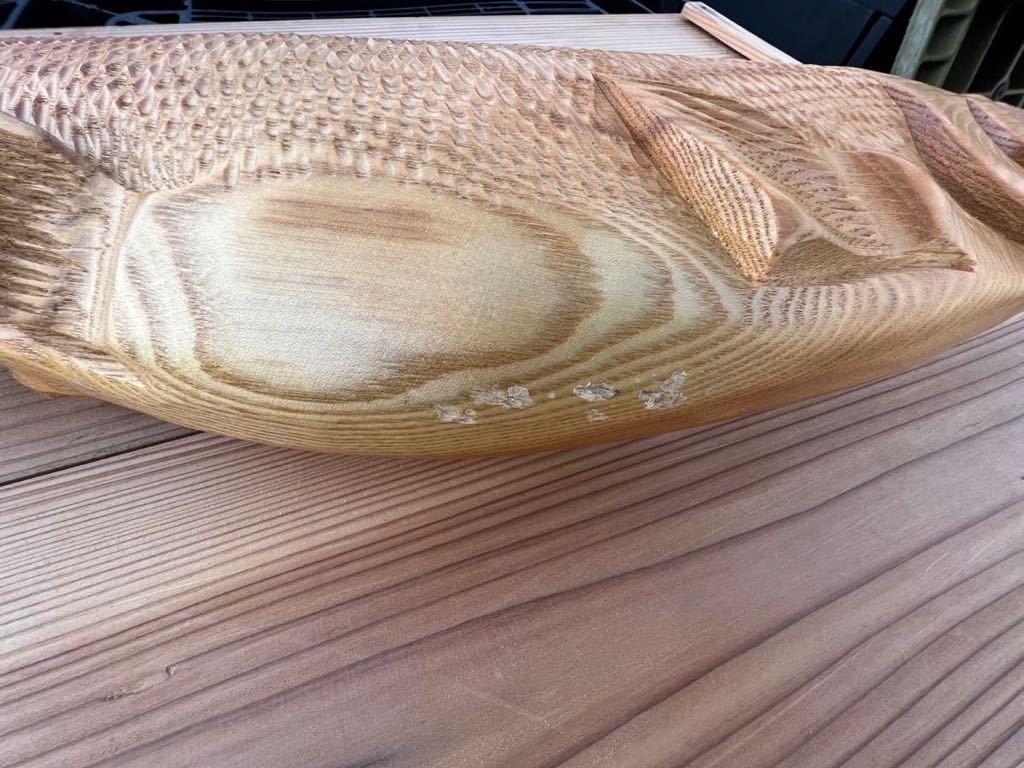 木彫り魚 鮭 サケ_画像4