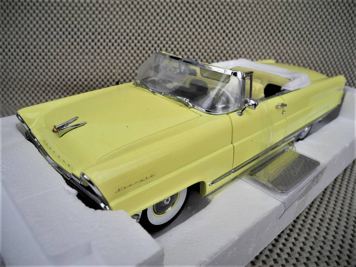 * точный платина *1/18*1956 Lincoln premium открытый * желтый *#4641* платина точный модель * новый товар 