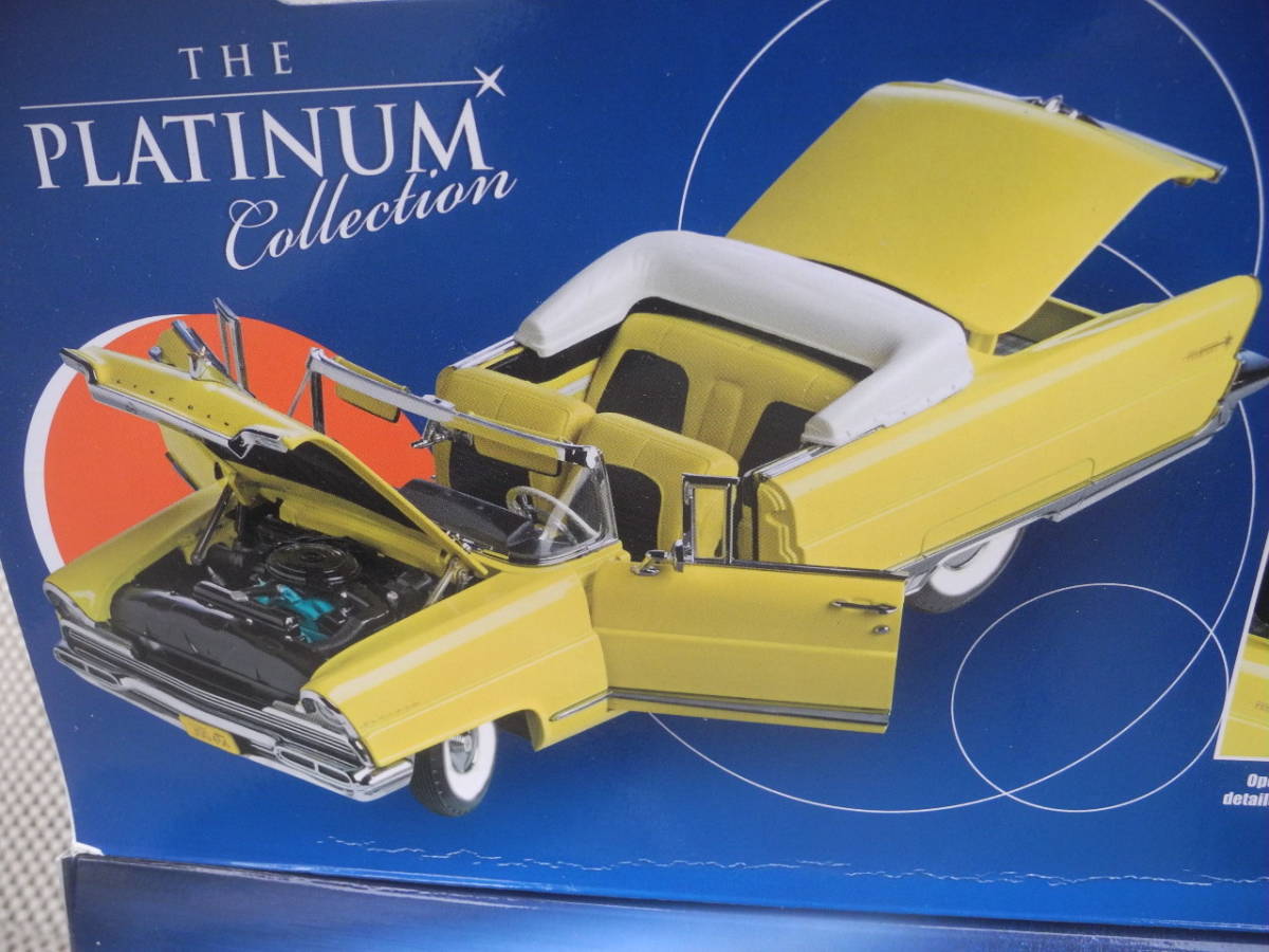 * точный платина *1/18*1956 Lincoln premium открытый * желтый *#4641* платина точный модель * новый товар 