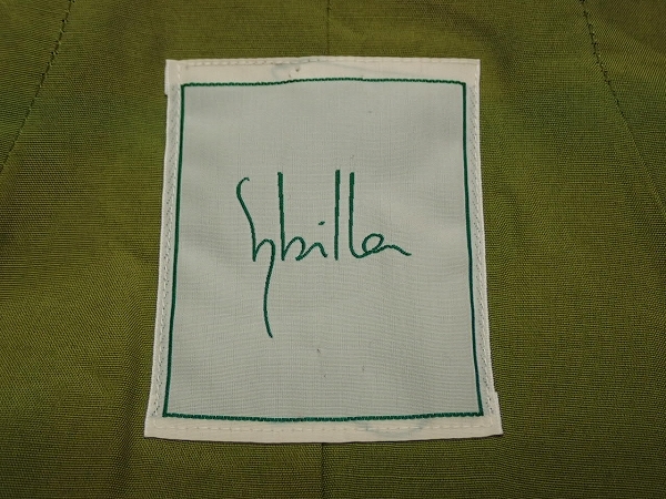 Sybilla ロングコート・40□シビラ/ウール/ラウンドカラー/23*11*2-17_画像9