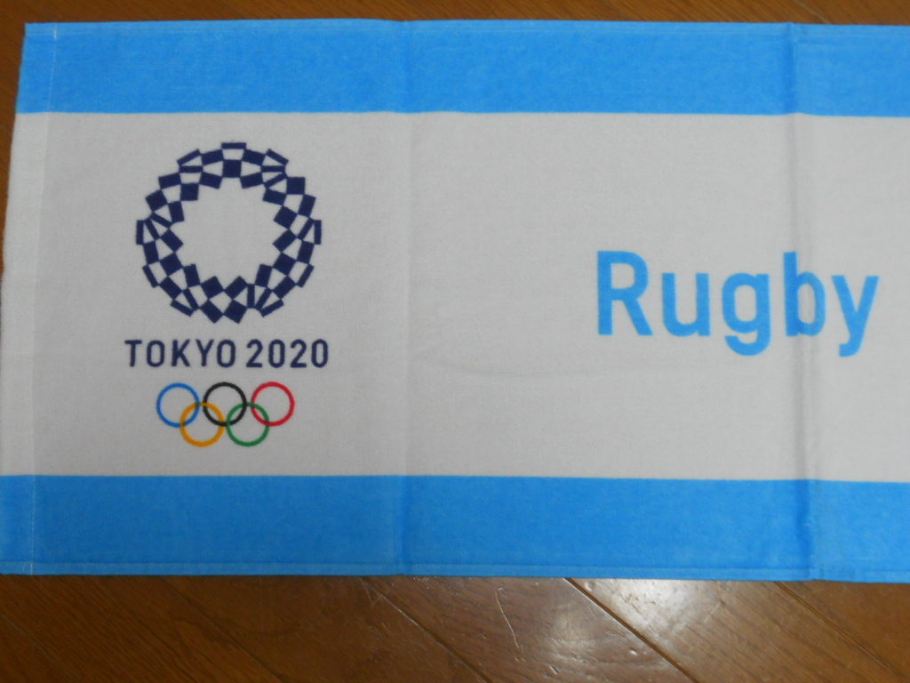 ★TOKYO 東京 2020 オリンピック マスコット　ラグビーロング フェイスタオル★ _画像5