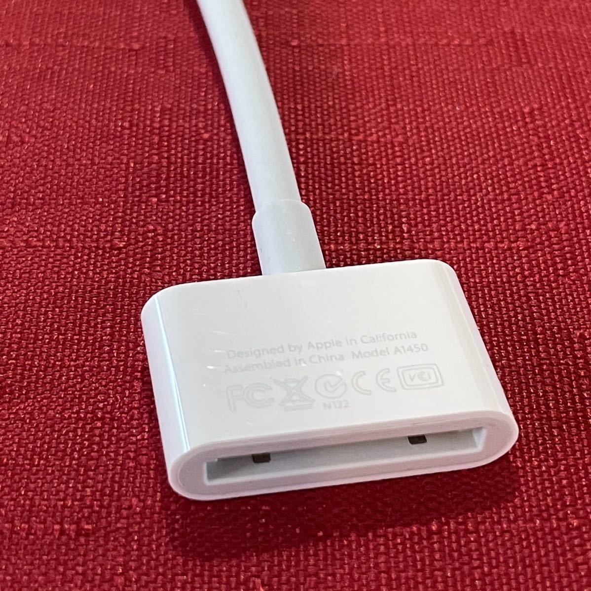 ★★新品★保証★Apple Lightning-30ピンアダプタ0.2m MD824AM/A A1450★ライトニング変換 ケーブル iphone iPod Dock pin★純正★送料込★_画像5