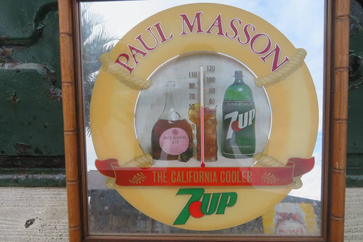 2024春大特価セール！ 温度計 セブンアップ 7UP ドリンク DRINK パブミラー パブサイン 看板
