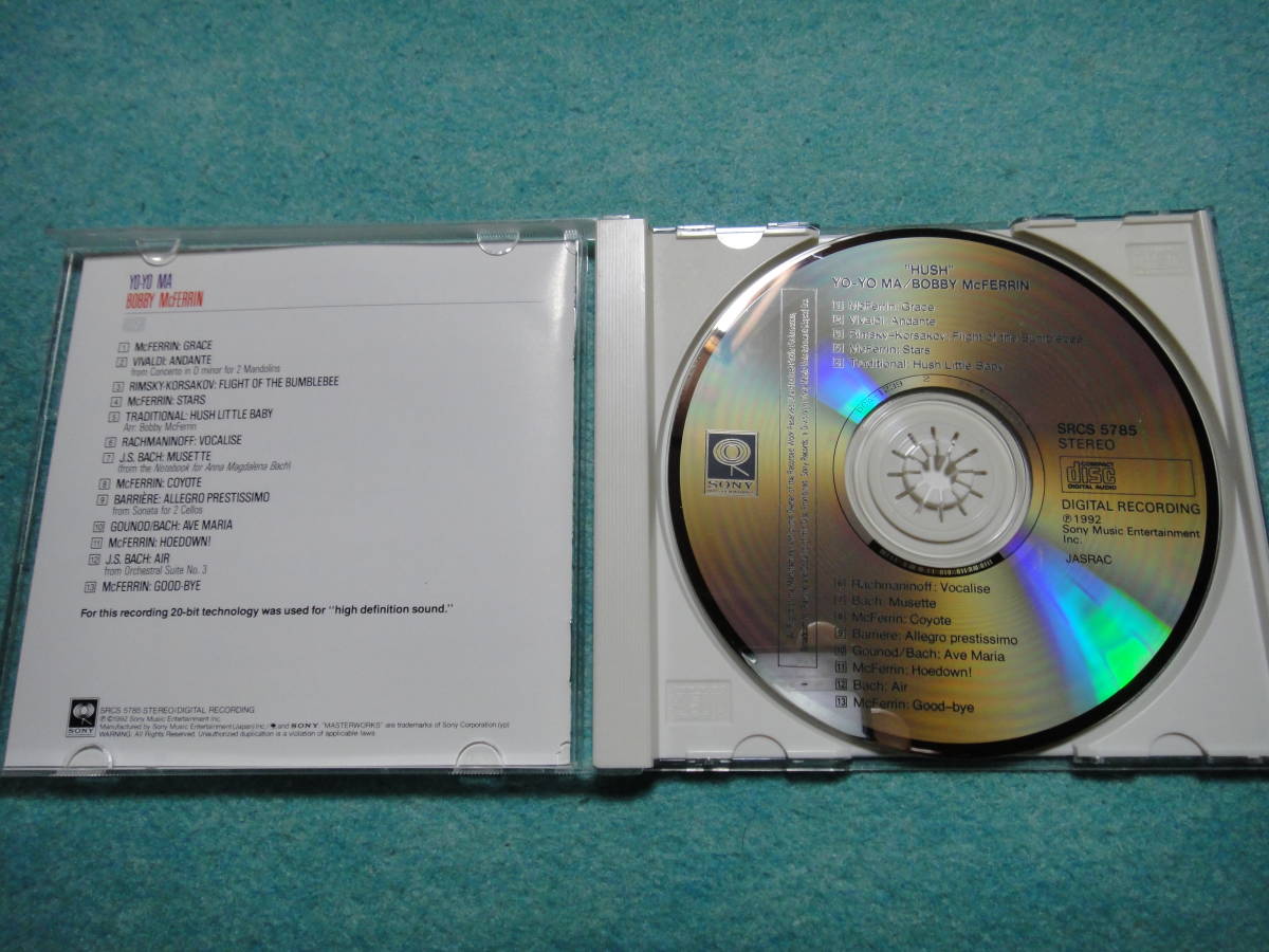YO-YO MA INSPIRED BY BACH ＆　WITH BOBBY McFERRIN 「HUSH」 ＆　ベートーヴェン チェロ・ソナタ　アルバム 　CD　セット_画像6
