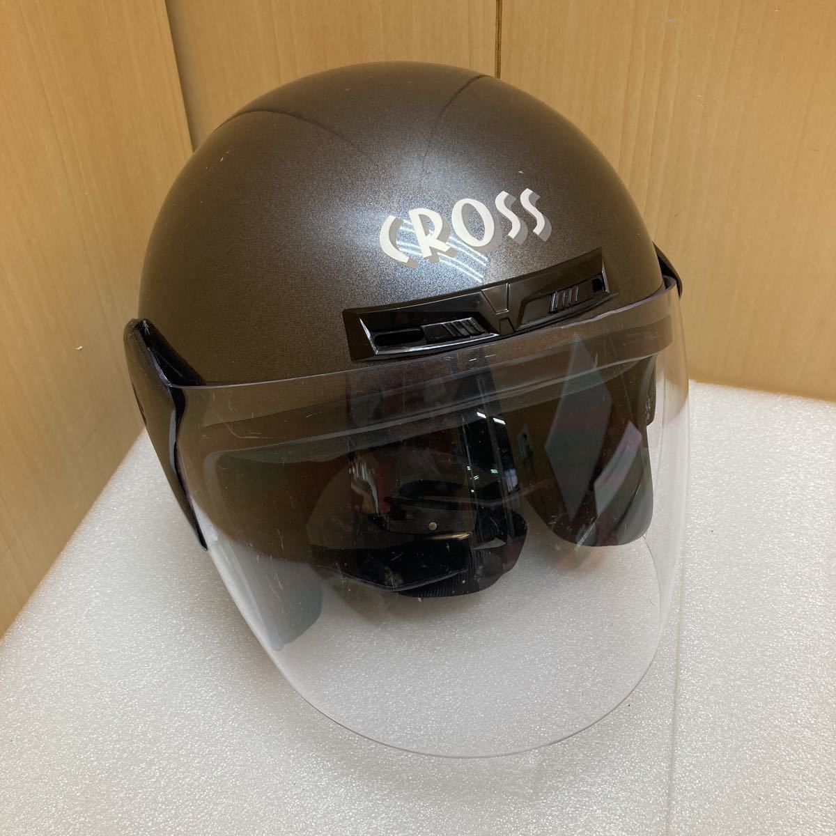 GXL9580 リード工業 LEAD CROSS ジェットヘルメット CR-720 現状品　1103_画像1