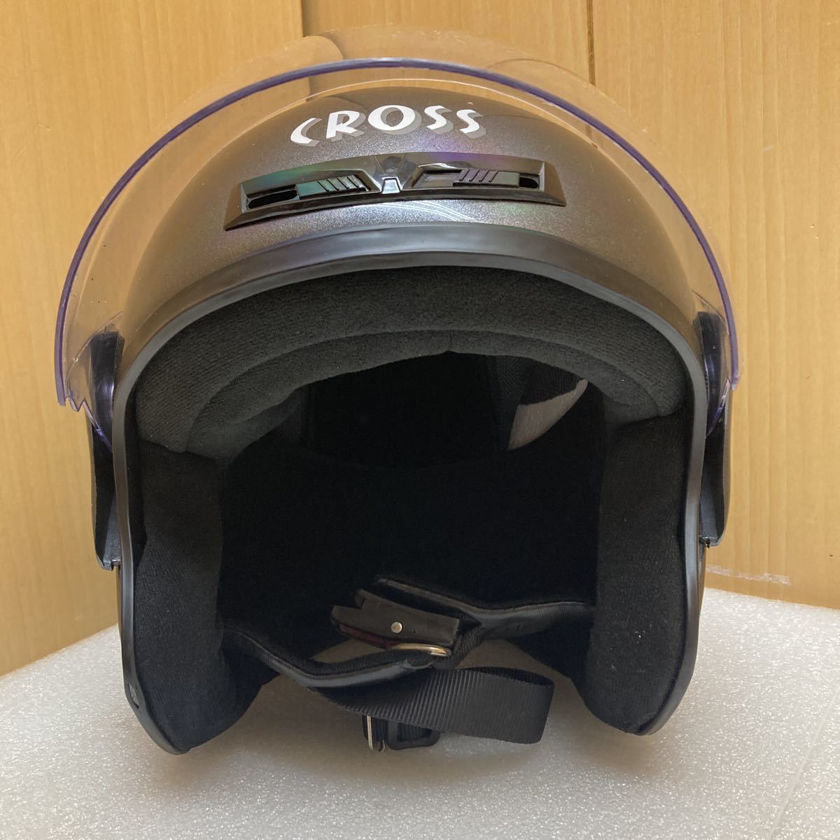 GXL9580 リード工業 LEAD CROSS ジェットヘルメット CR-720 現状品　1103_画像2