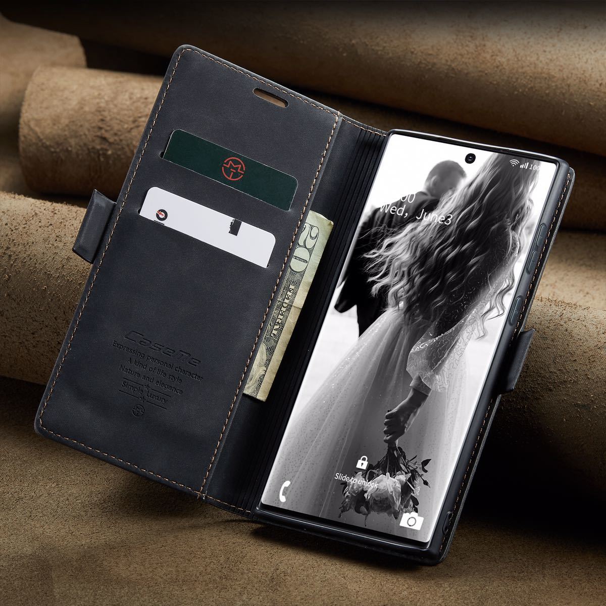 Galaxy Note20 Ultra レザーケース ギャラクシー ノート20 ウルトラ ケース Galaxy Note20 Ultra カバー SC-53A 手帳型 カード収納 C2_画像3