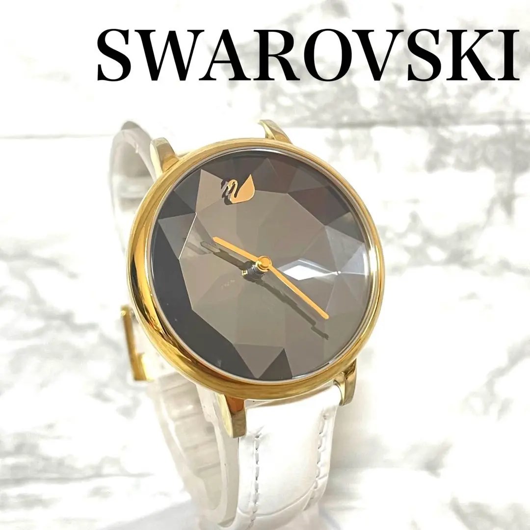 稼動品 SWAROVSKI スワロフスキー カットガラス 腕時計 クリスタル