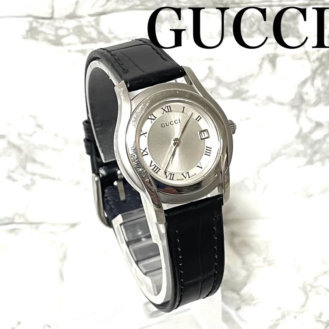 稼動品　GUCCI グッチ　5500L デイト　シンプル　腕時計