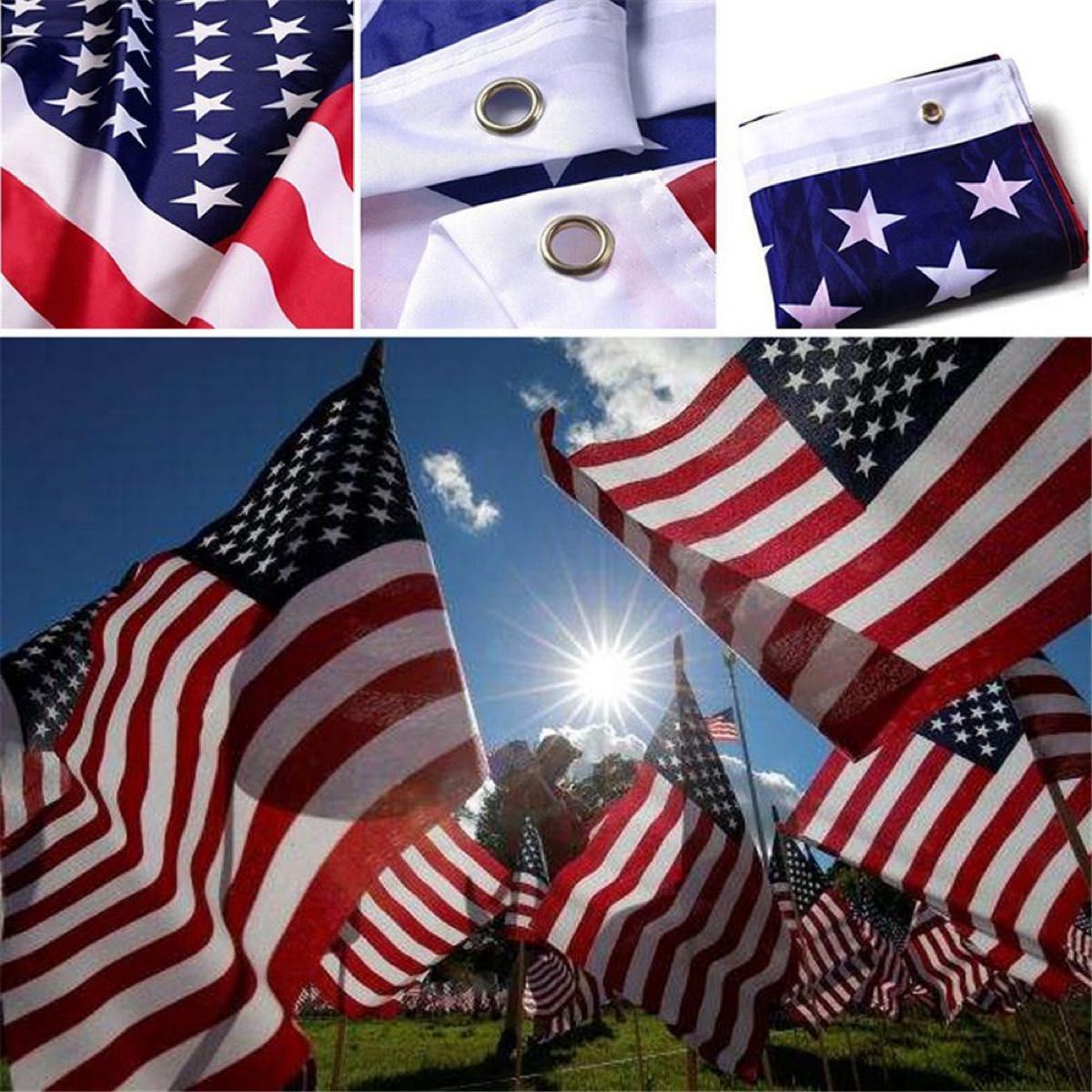 アメリカ 国旗 フラッグ 応援 送料無料 150cm x 90cm 新品