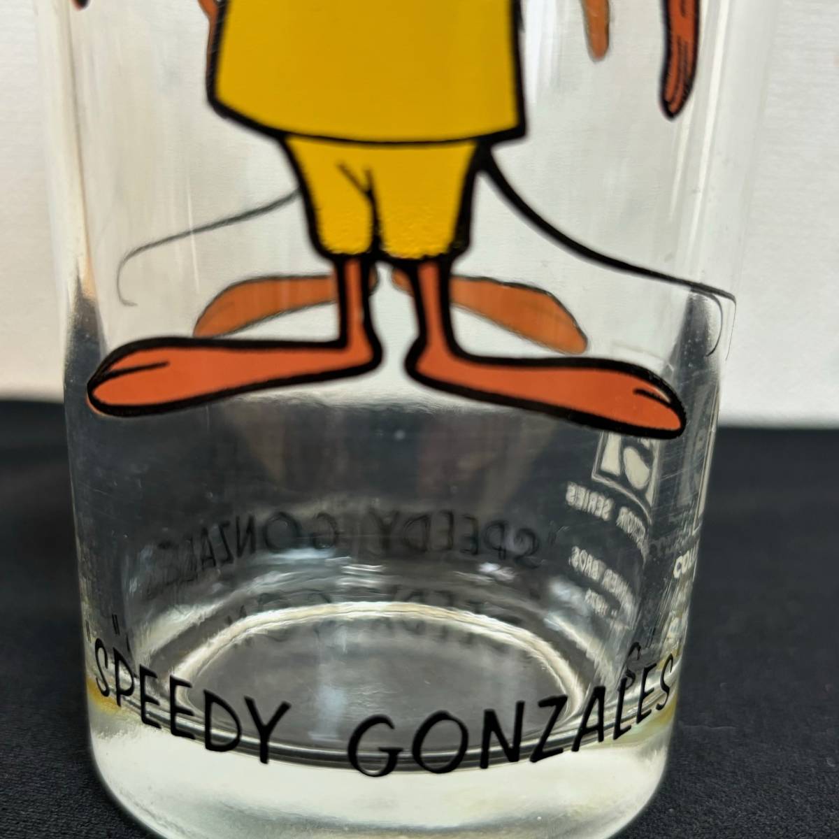 ★70s Vintage Pepsi Glass.9　SPEEDY GONZALES 1973年製 WARNER BROS ペプシ　ワーナー・ブラザーズ　スピーディー・ゴンザレス_画像8