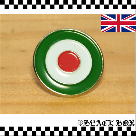 英国 インポート Pins Badge ピンズ ピンバッジ 画鋲 ROUNDEL ターゲットマーク ラウンデル MODS モッズ イギリス GB UK イングランド 314_画像1