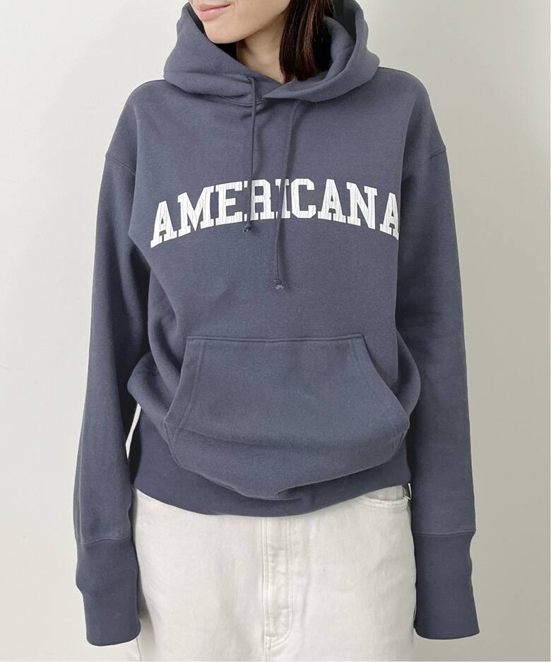 【定価2.6万】アパルトモン別注 Americana/アメリカーナ Logo Parka ネイビー★ロゴパーカーL'Appartementドゥーズィエムクラス_画像1