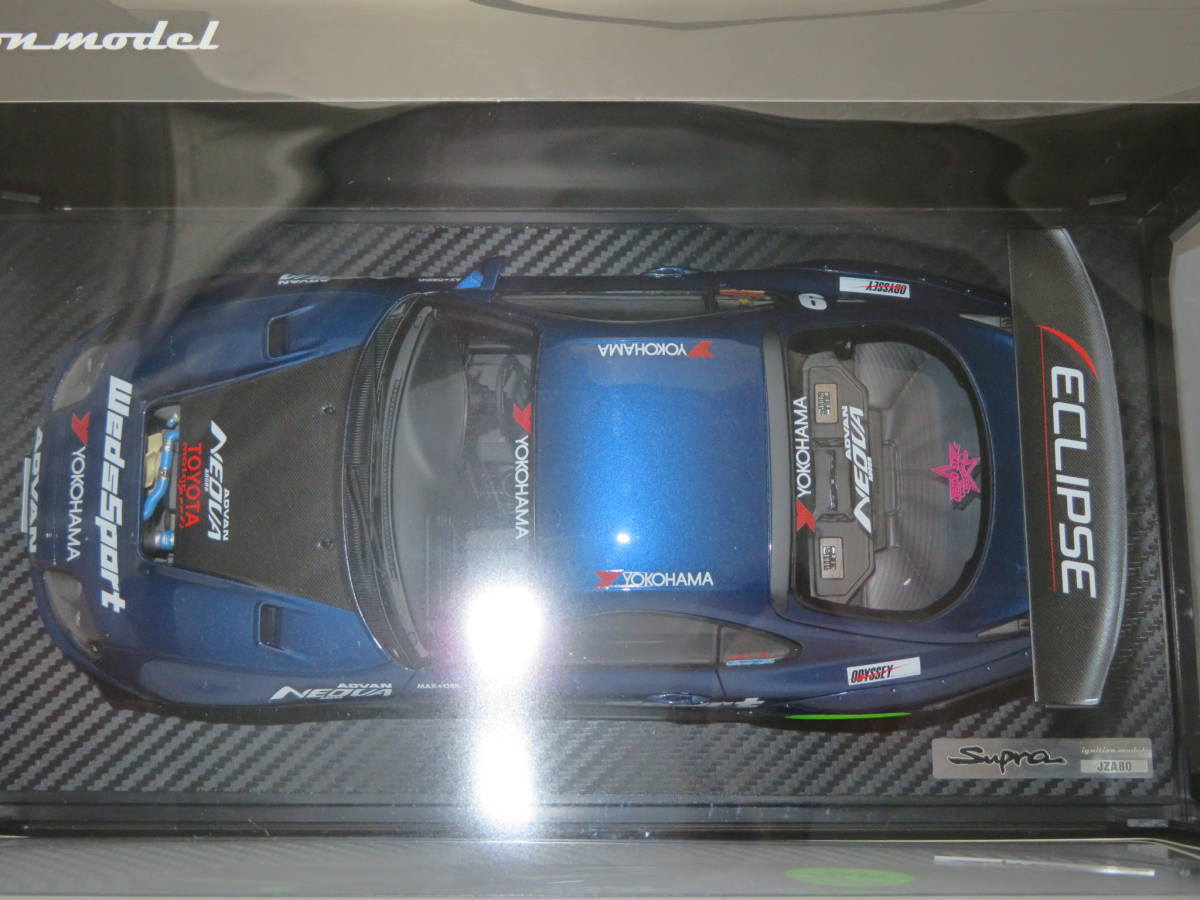 新品未開封 ignition model 1/18 IG1810 Toyota Supra JZA80 RZ ORIDO-STREET Ver. Blue イグニッションモデル スープラ A80 織戸_画像7