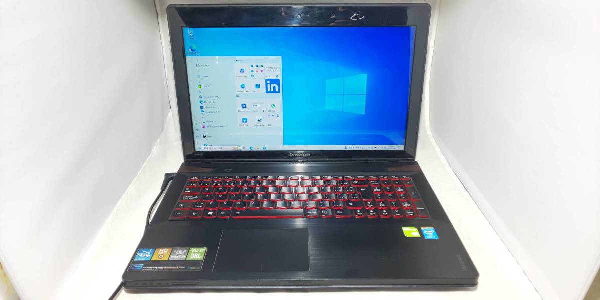 231112 Lenovo/ideapad Y510P ( Core i7-4770MQ / SSD512GB / メモリ8GB / 無線LAN / Bluetooth / webカメラ / GeForce GT755M / win10 )_画像1