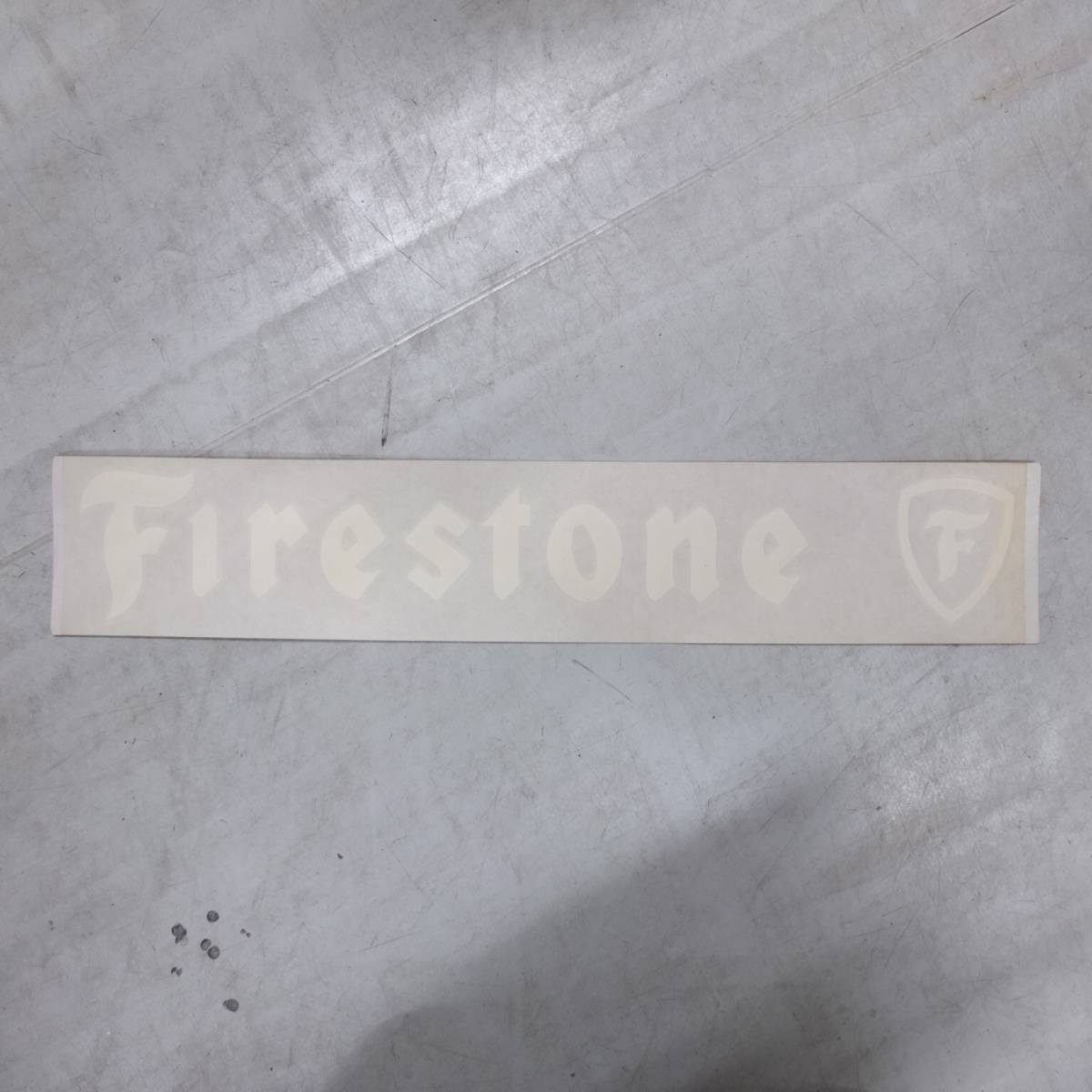 ヴィンテージ 1960年代 60s Fasson社 アメリカ製 Firestone ファイヤーストーン カッティング デカール デッドストック 看板 ステッカー W_画像2
