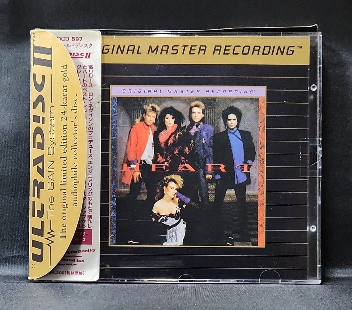 【UDCD 597/24Kゴールドディスク/カバー帯・ユキム(シール)帯付】ハート　Heart　GOLD　Ultradisc II　Original Master Recording_画像1