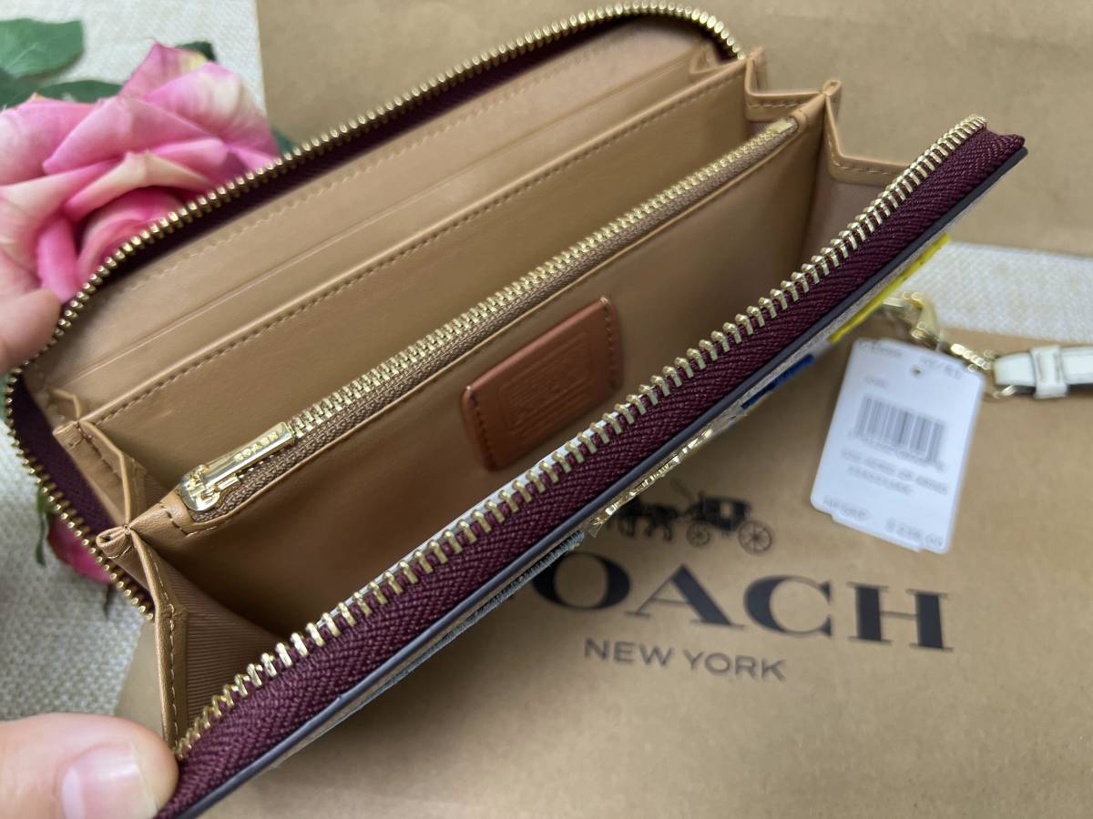 コーチ COACH 長財布 財布 スヌーピー コラボ ジップウォレット シグネチャー プレゼント ギフト 贈り物 財布レディース 新品 C236 _画像10