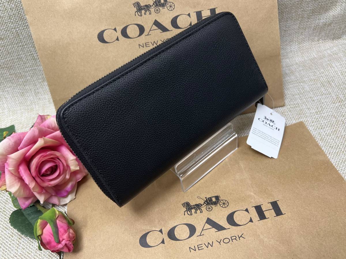 コーチ COACH 長財布 財布 アコーディオン レザー モチーフメンズ